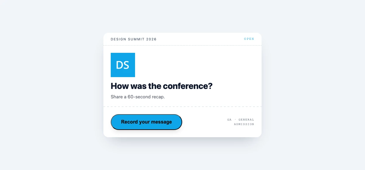 Event Recap campaign template